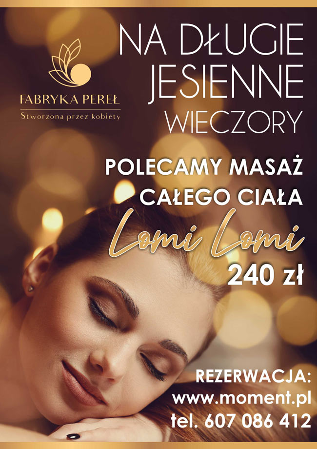 Masaż całego ciała, promocja
