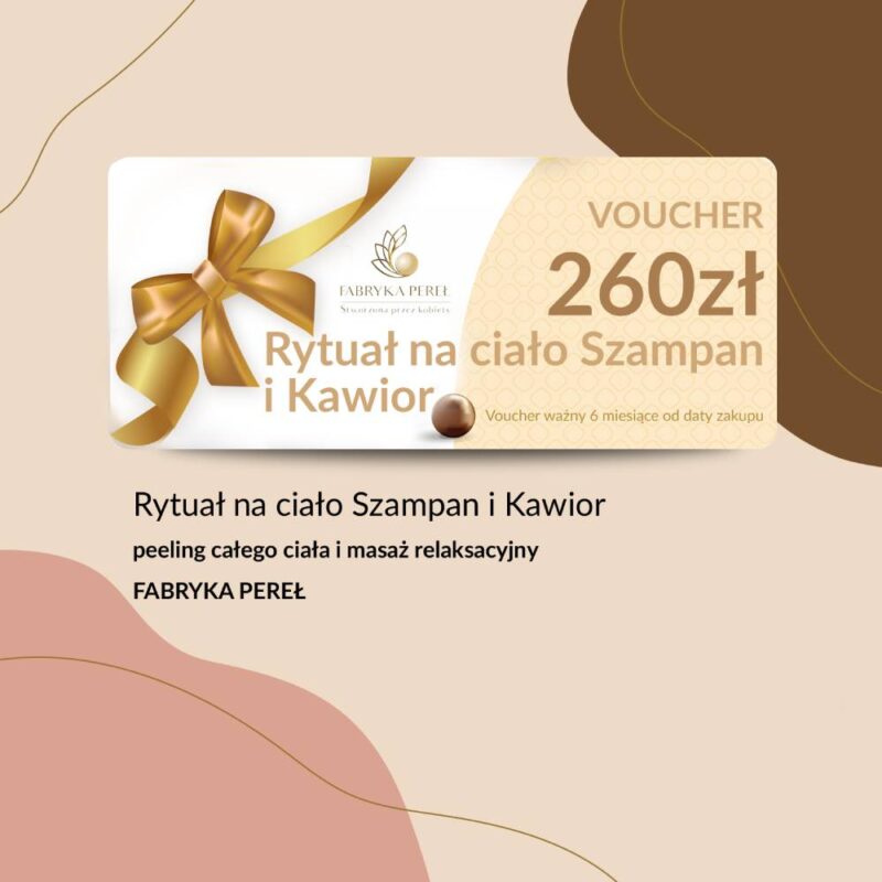 Rytuał na ciało Szampan i Kawior ( peeling całego ciała i masaż relaksacyjny)